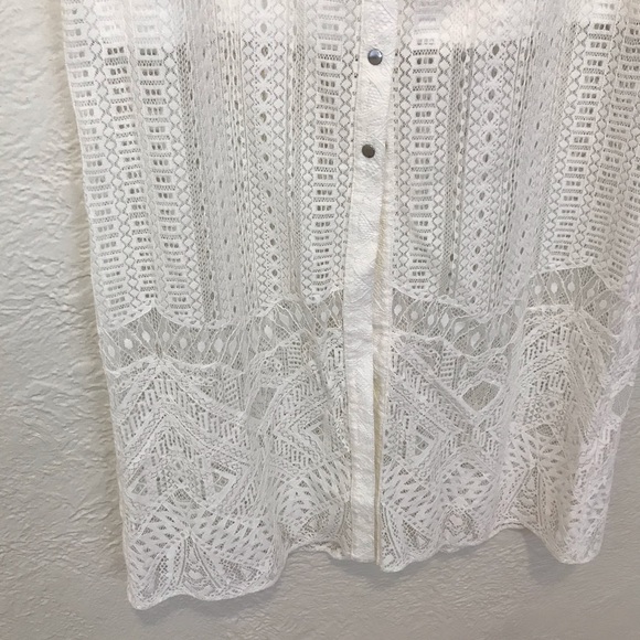 BCBG MaxAzria 12 Lace Maxi Skirt Harper Crochet - Picture 5 of 8